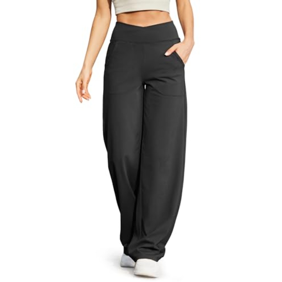 Yoga & Fitness Center - G4Free Wide Leg Pants for Women