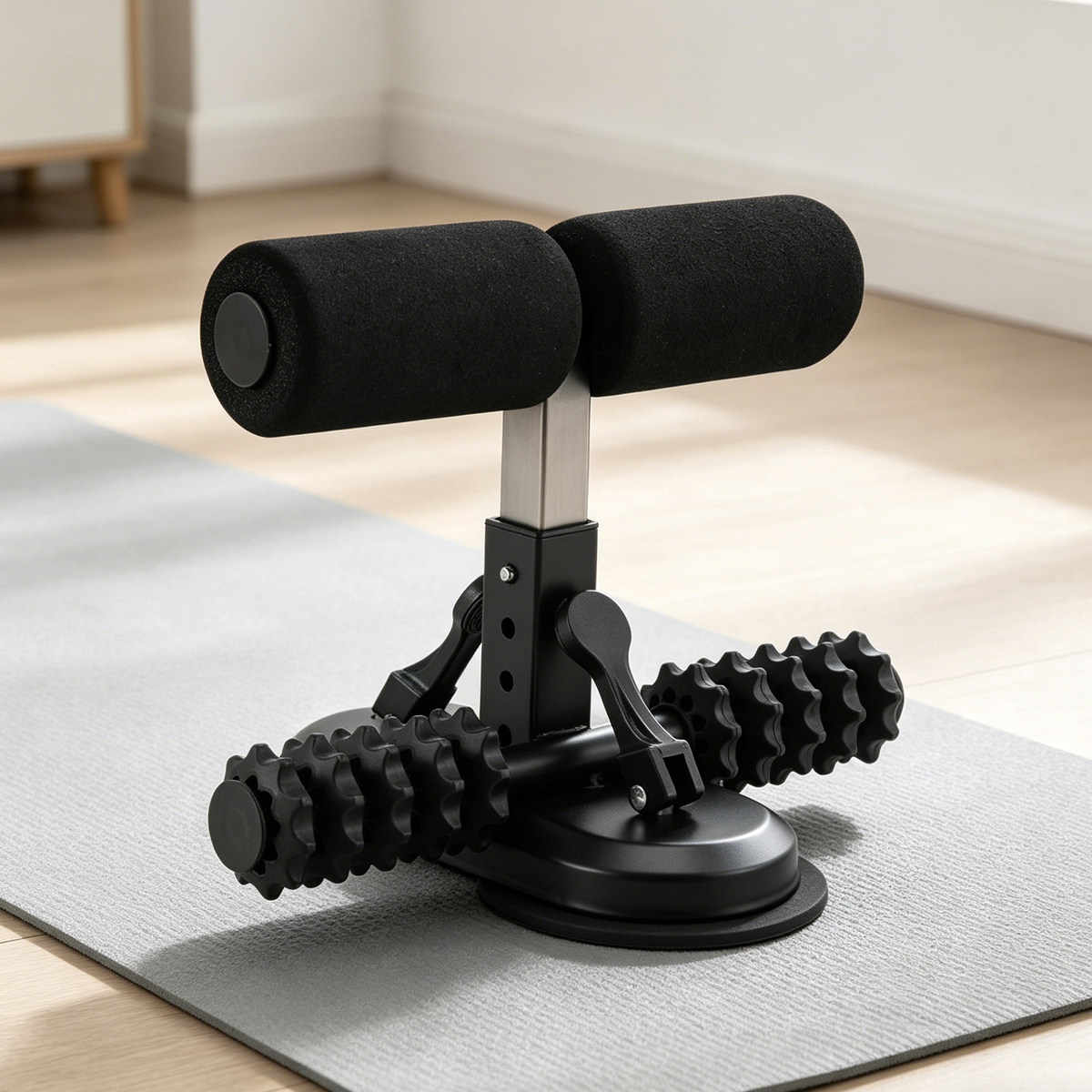Sit Up Bar Floor - 1Pcs Sucked Fixation Crunches Aid Abdominal