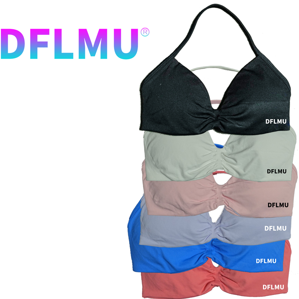 Yoga Fitness Matte - DFLMU Women Halter Sports Bra Push