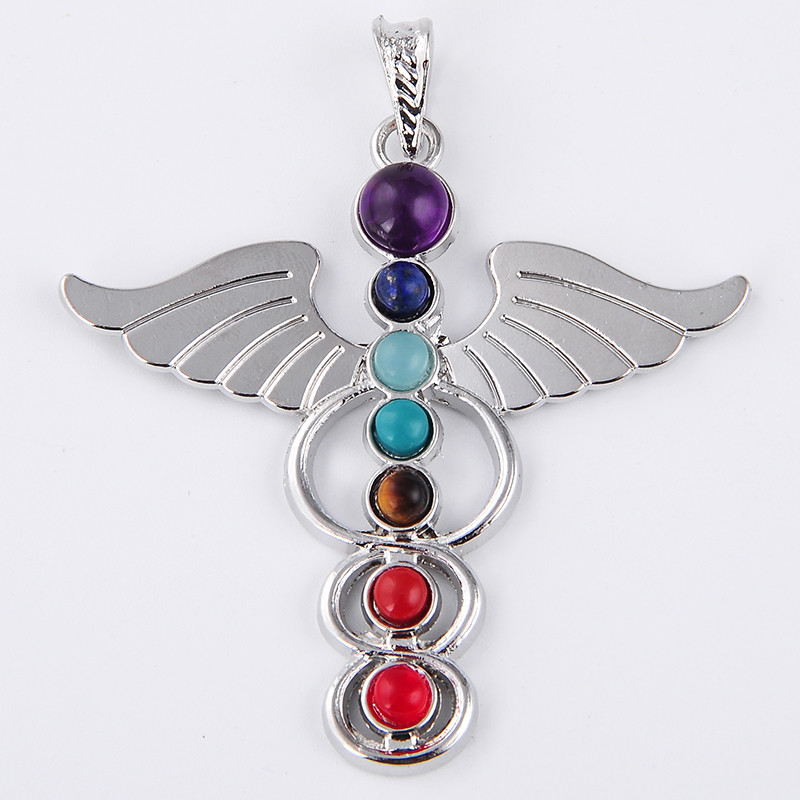 7 Chakra Stone Necklace Pendan – Yoga Health & Fitness Centre recenzja i cena