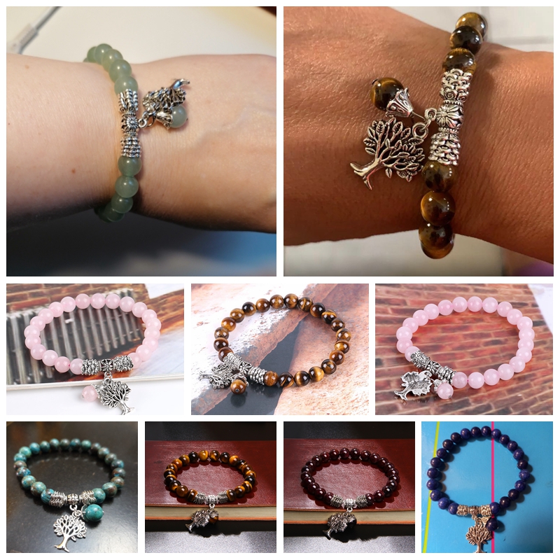Women Bracelets Men Charm Natu – Yoga Health & Fitness Centre recenzja i cena