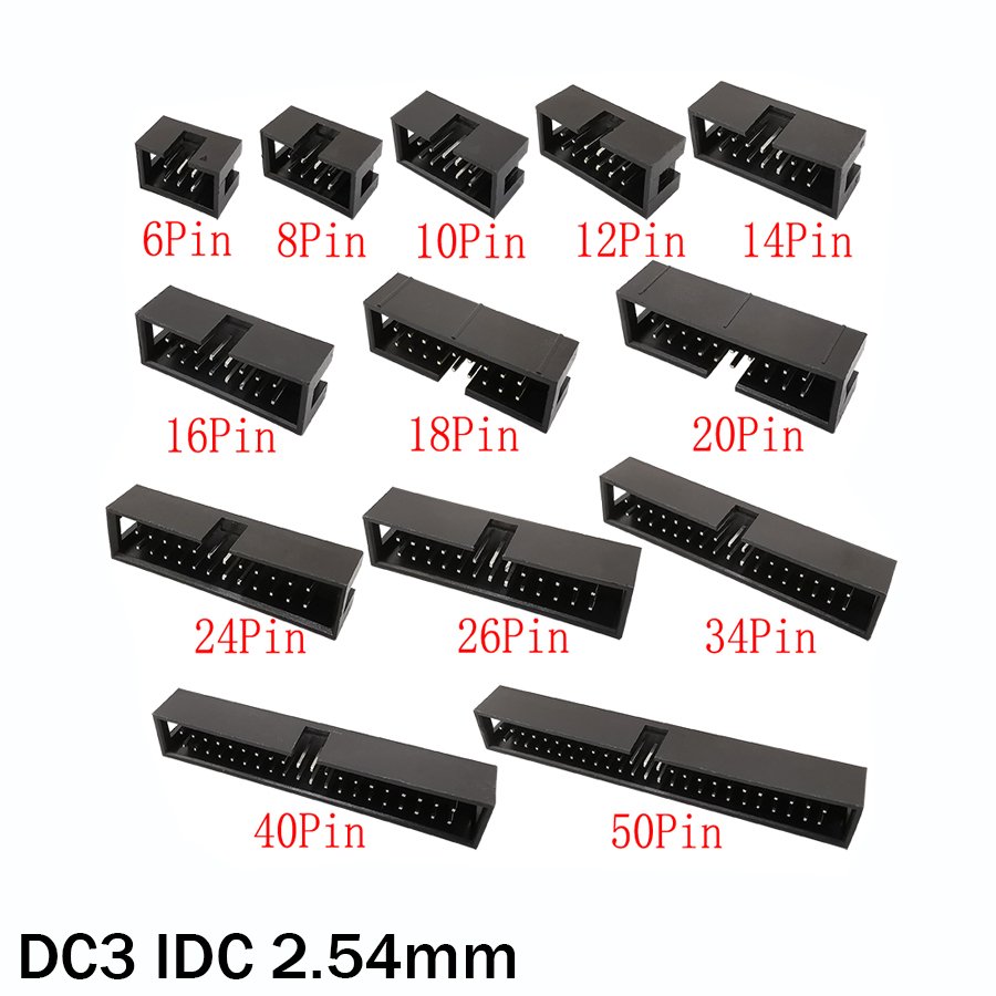 10Pcs DC3 6P~50Pin IDC 2.54mm  – Dip Bar Parallel recenzja i cena