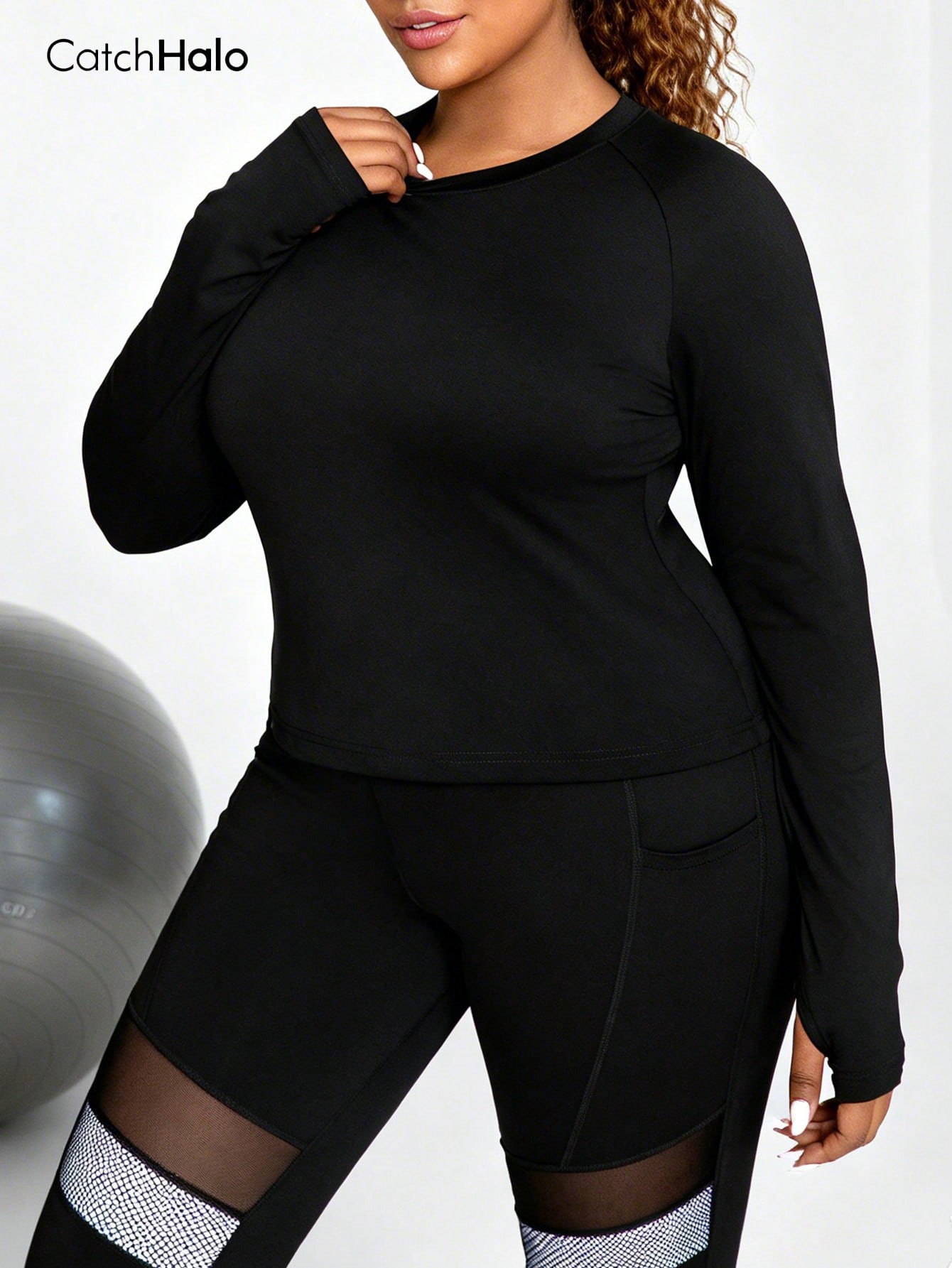 Women Plus Size Long Sleeve Yo – Yoga Fitness Plus recenzja i cena