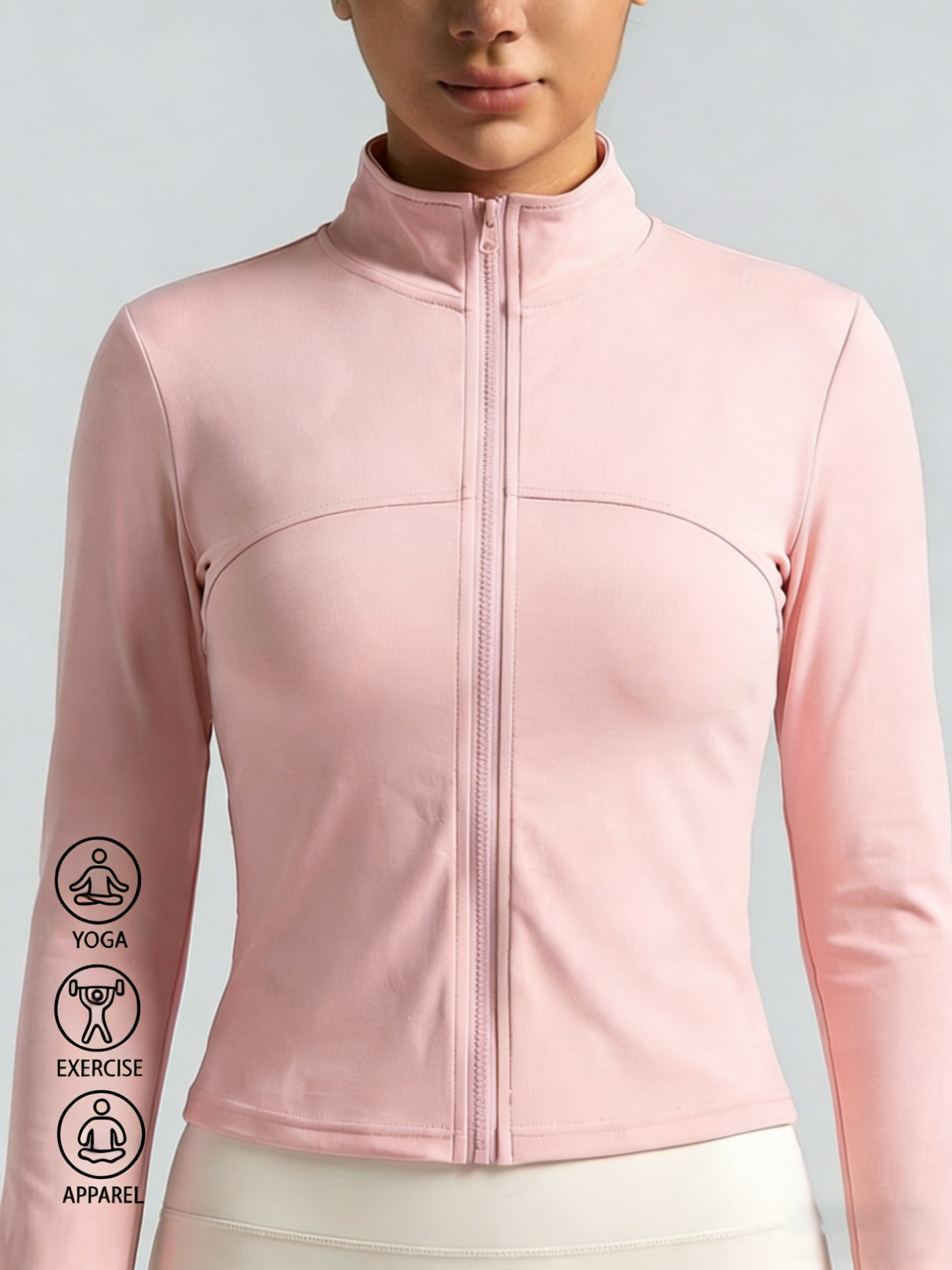 New Women Light pink Yoga Coat – Yoga & Fitness Center recenzja i cena