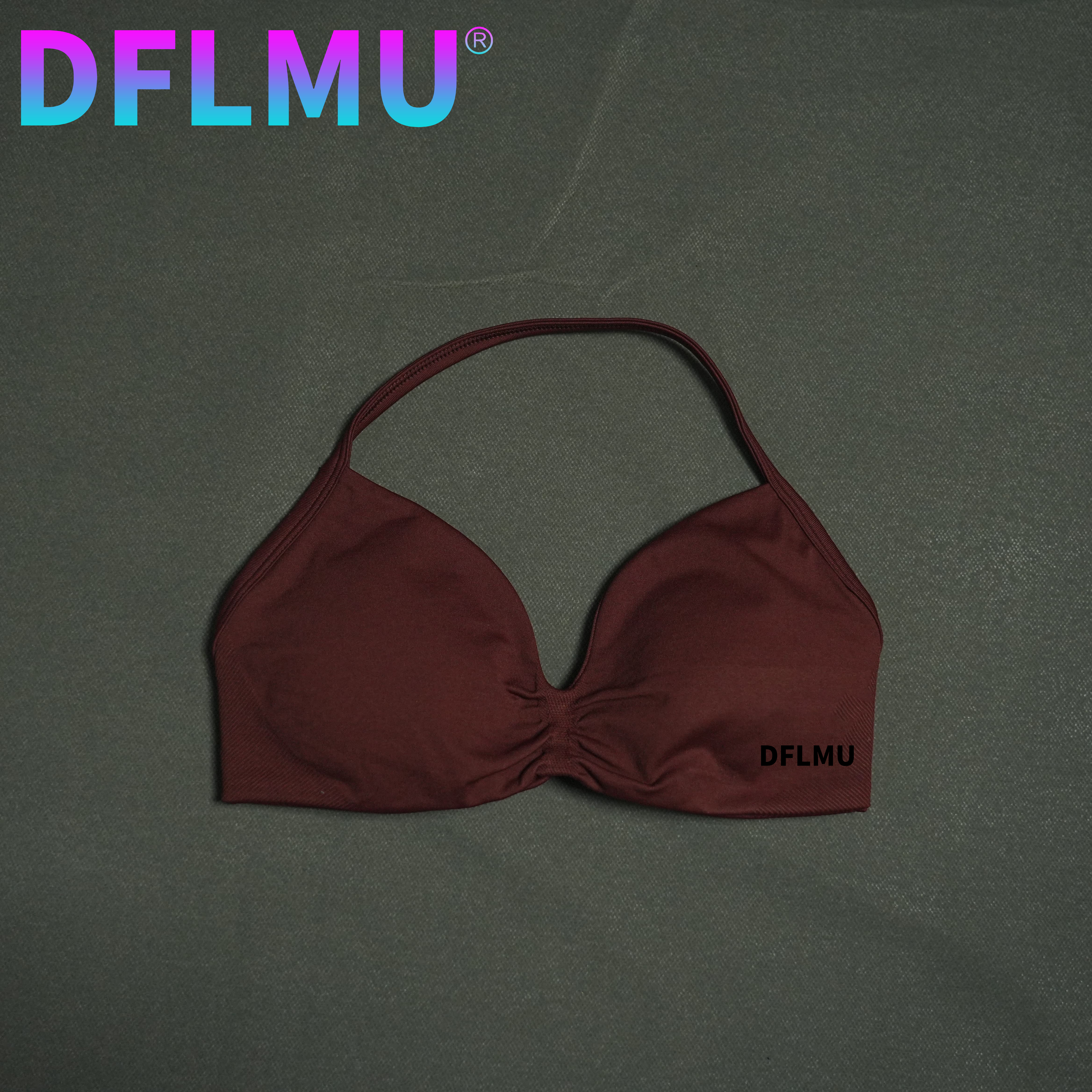 DFLMU Women Halter Sports Bra  – Yoga Fitness Matte recenzja i cena