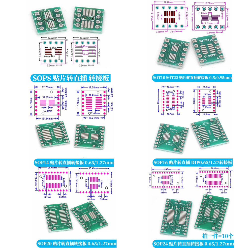 10-100PCS Javino PCB Board Kit – Dip Bar Parallel recenzja i cena