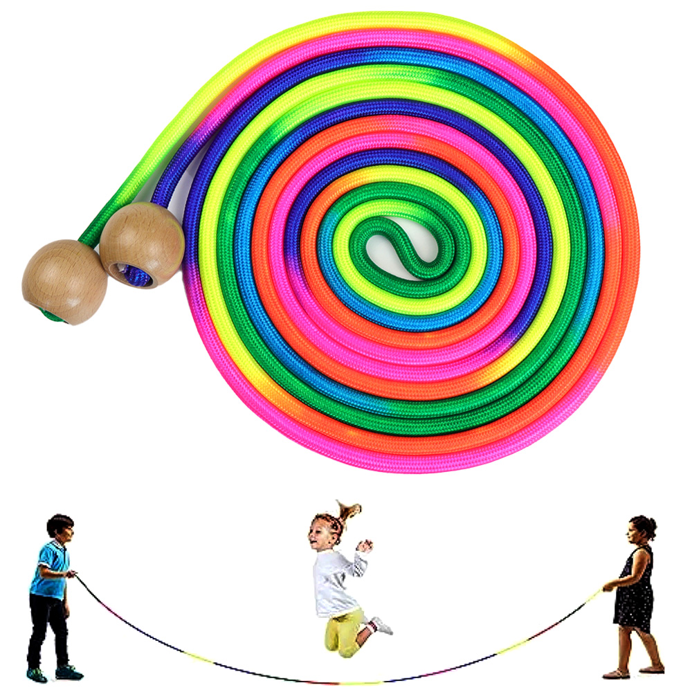 5M Rainbow Long Jump Rope for  – Speed Skipping Rope recenzja i cena