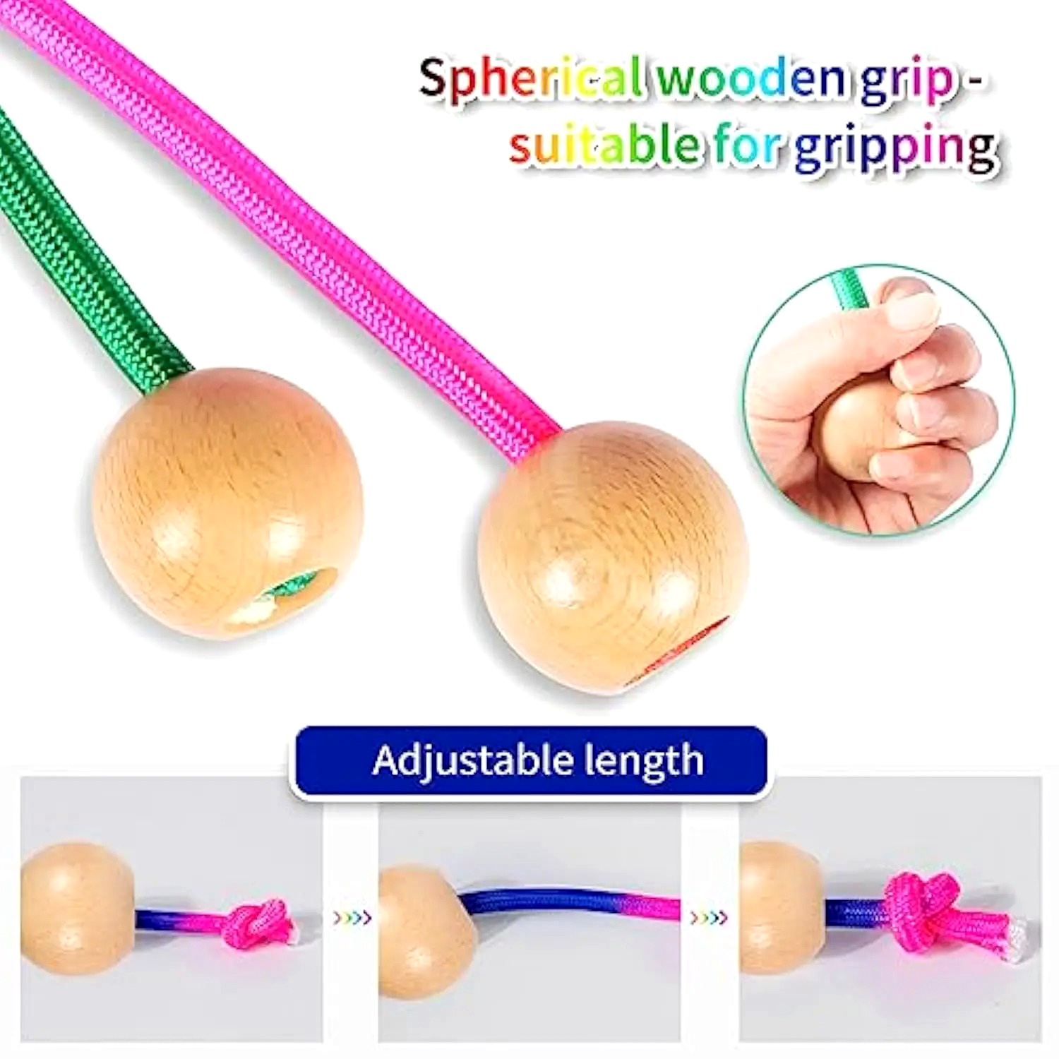 5M Rainbow Long Jump Rope for  – Speed Skipping Rope recenzja i cena