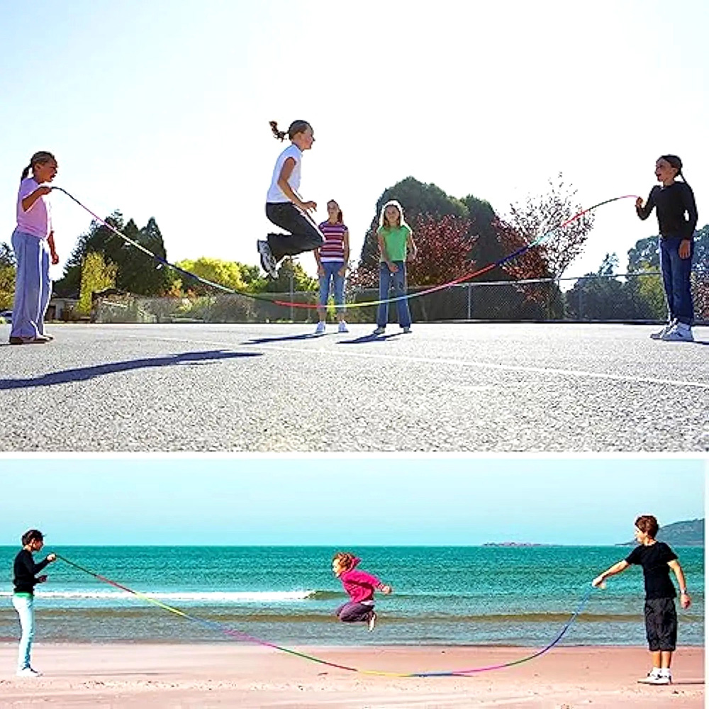 5M Rainbow Long Jump Rope for  – Speed Skipping Rope recenzja i cena