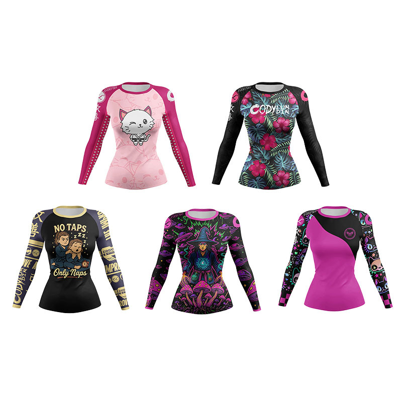 Women MMA Compression Sport T- – Yoga Fitness Jiu Jitsu recenzja i cena
