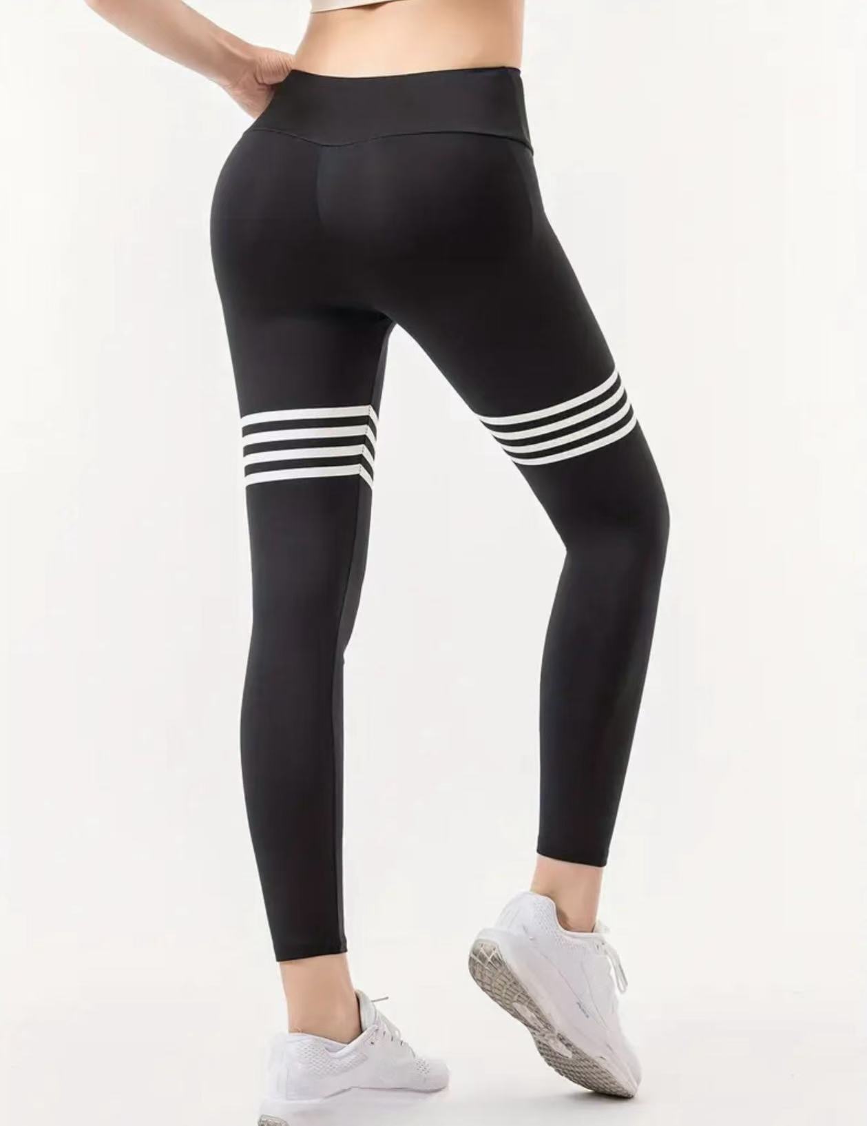 Letter Pattern High-Waisted Yo – Yoga Fitness Leggings recenzja i cena