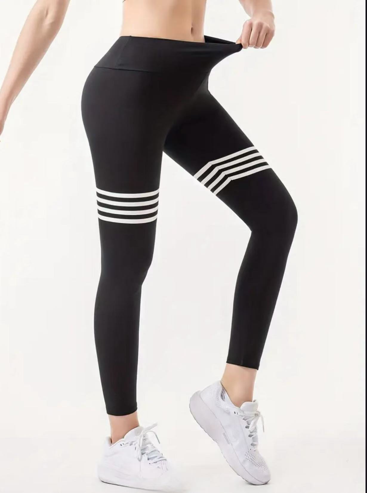 Letter Pattern High-Waisted Yo – Yoga Fitness Leggings recenzja i cena