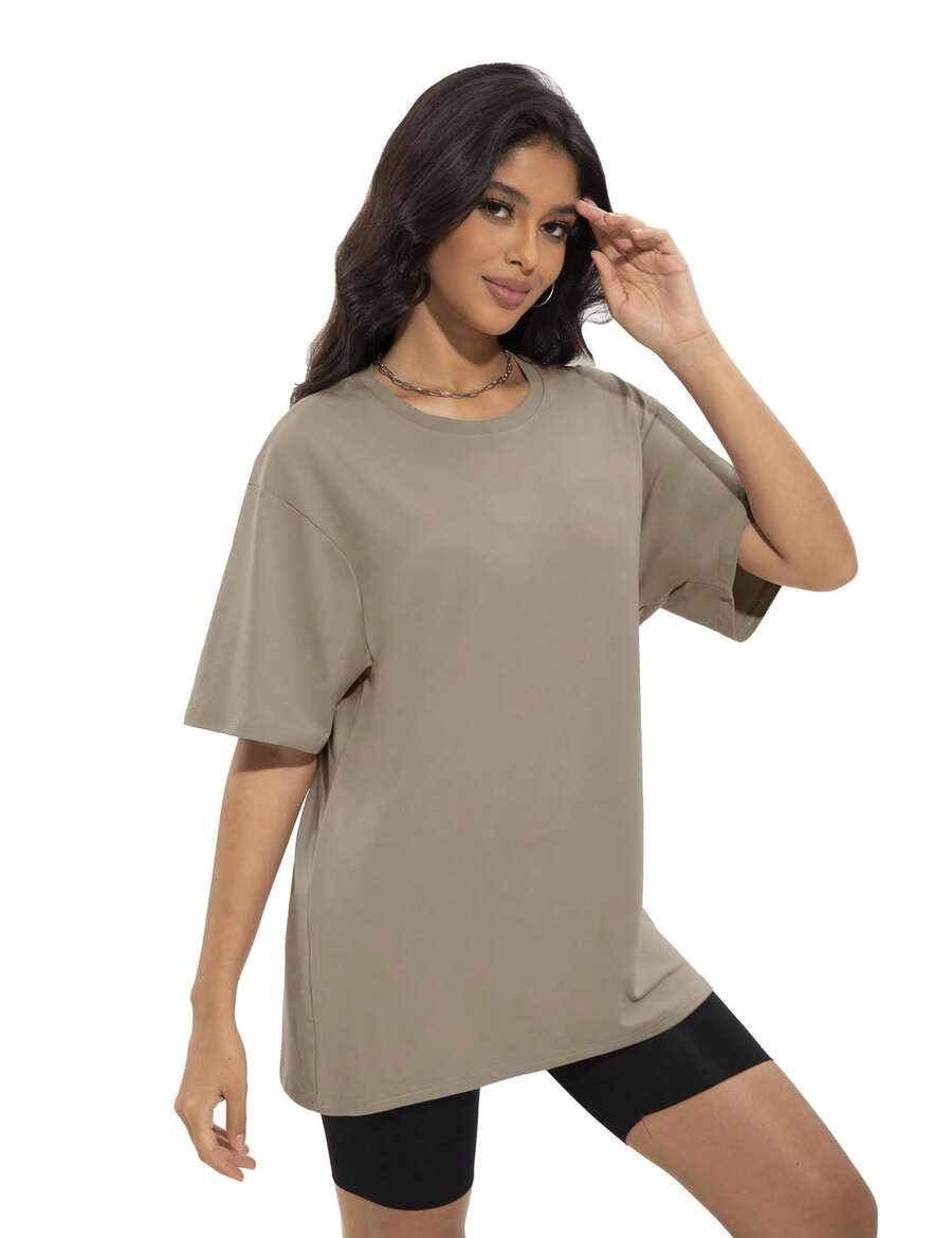 Plus Size Women Loose Fit Roun – Yoga Fitness Plus recenzja i cena