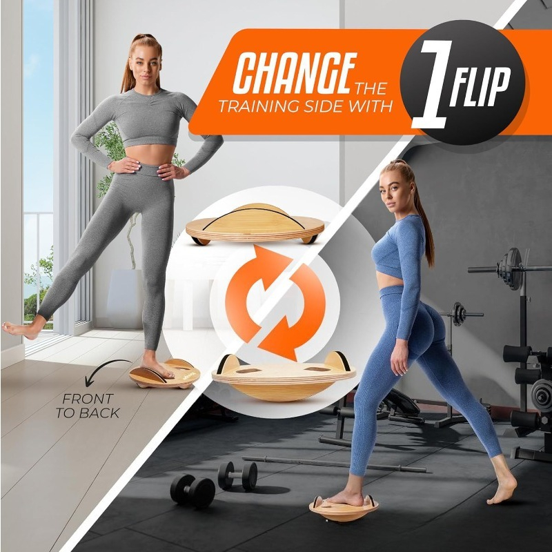 Wooden Fitness Balance Board A – Yoga Fitness Training recenzja i cena