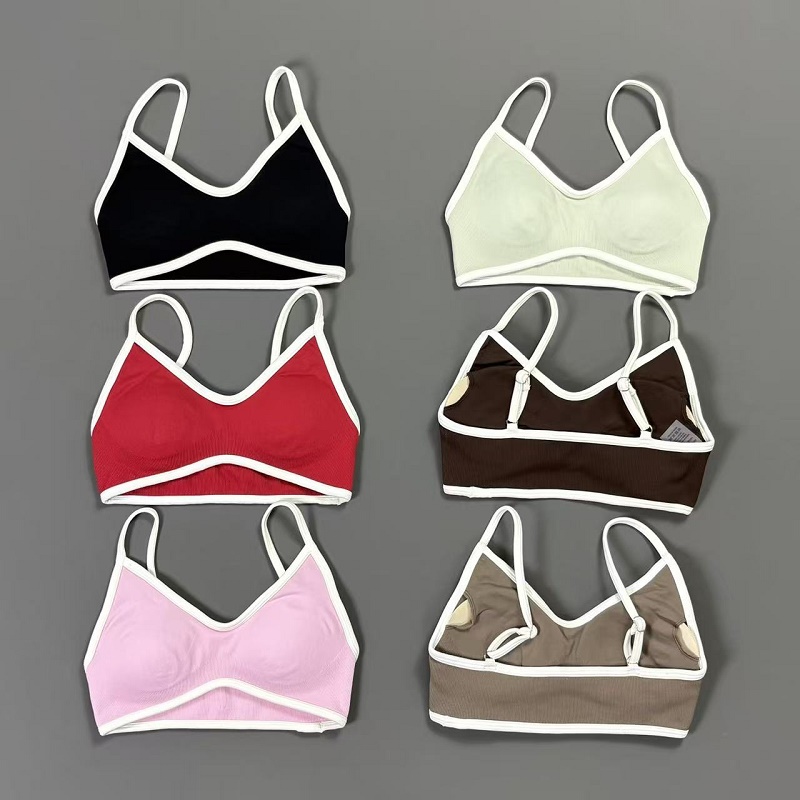 Women Contrastline Yoga Bra V  – Yoga Fitness Matte recenzja i cena