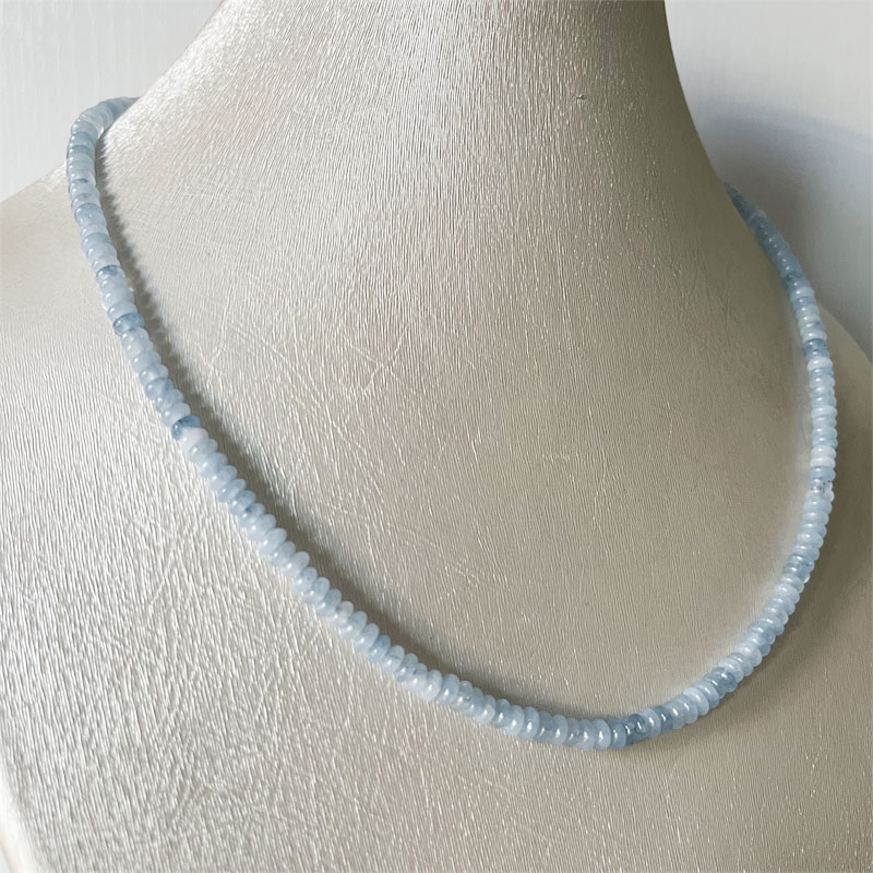2*4MM Aquamrine Necklace Natur – Yoga Health & Fitness Centre recenzja i cena
