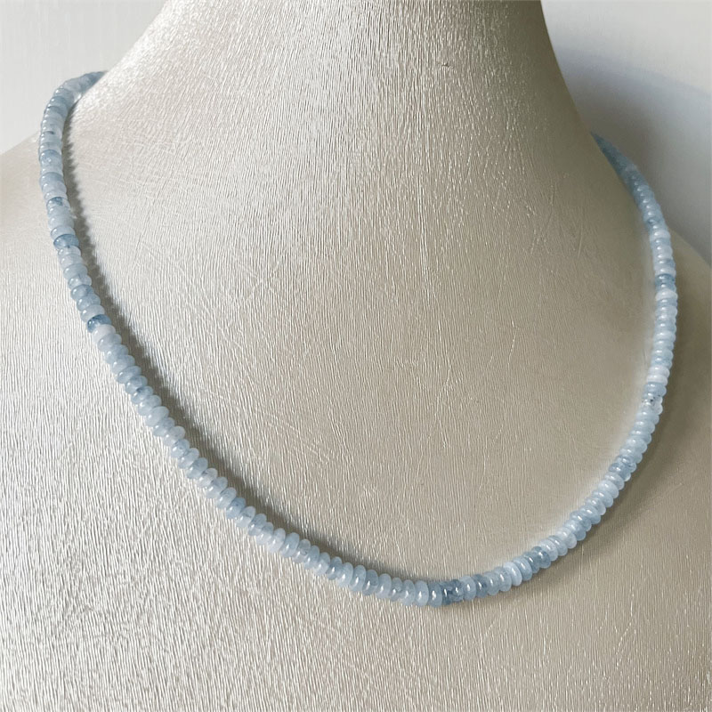 2*4MM Aquamrine Necklace Natur – Yoga Health & Fitness Centre recenzja i cena
