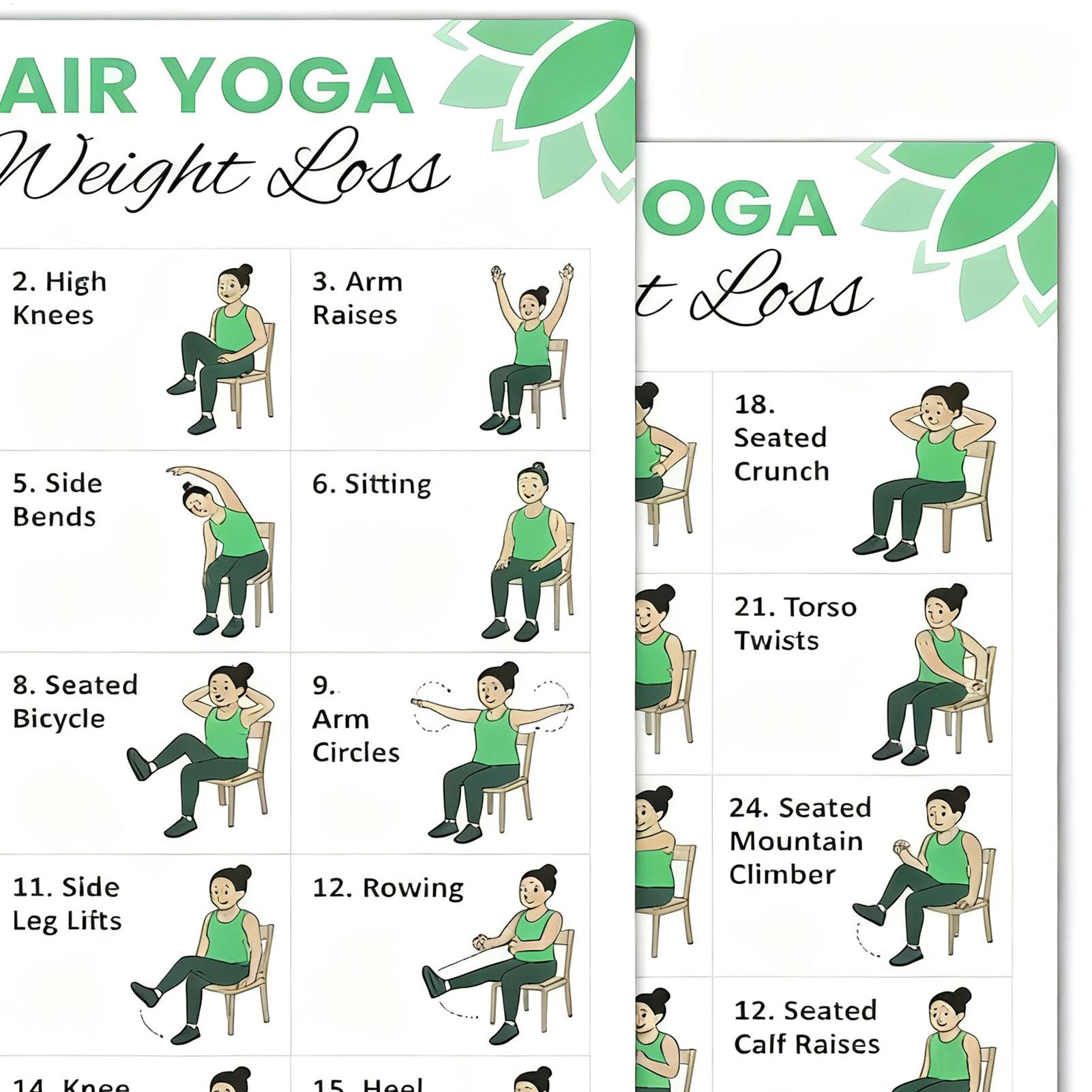 2 PCS Yoga Poster Home Exercis – Yoga Health & Fitness Centre recenzja i cena
