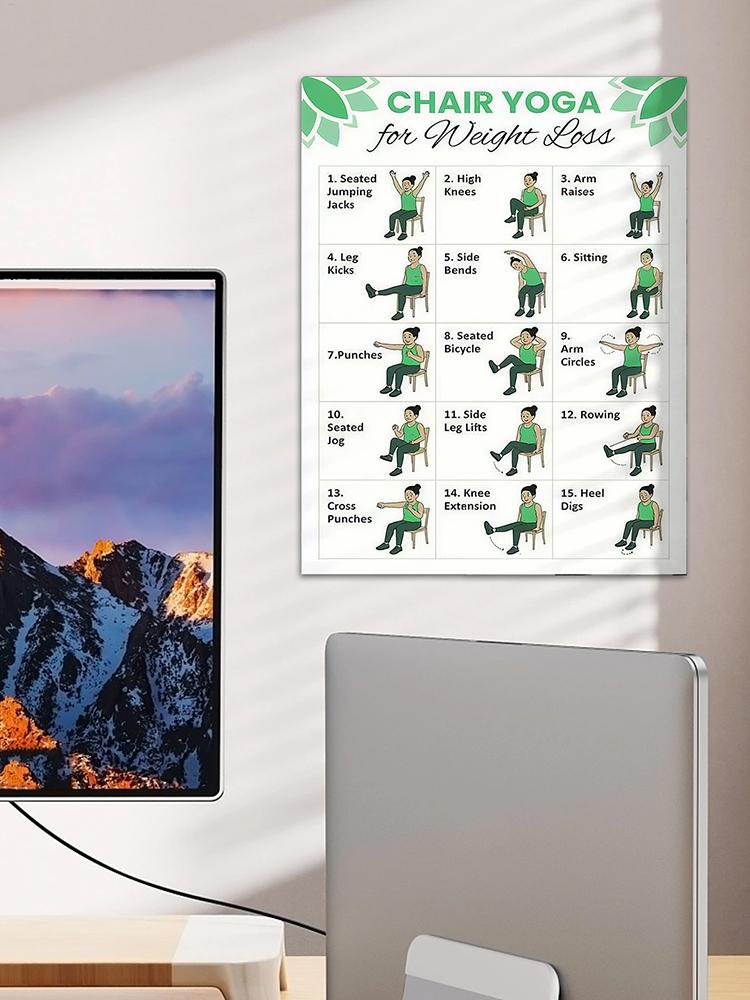 2 PCS Yoga Poster Home Exercis – Yoga Health & Fitness Centre recenzja i cena