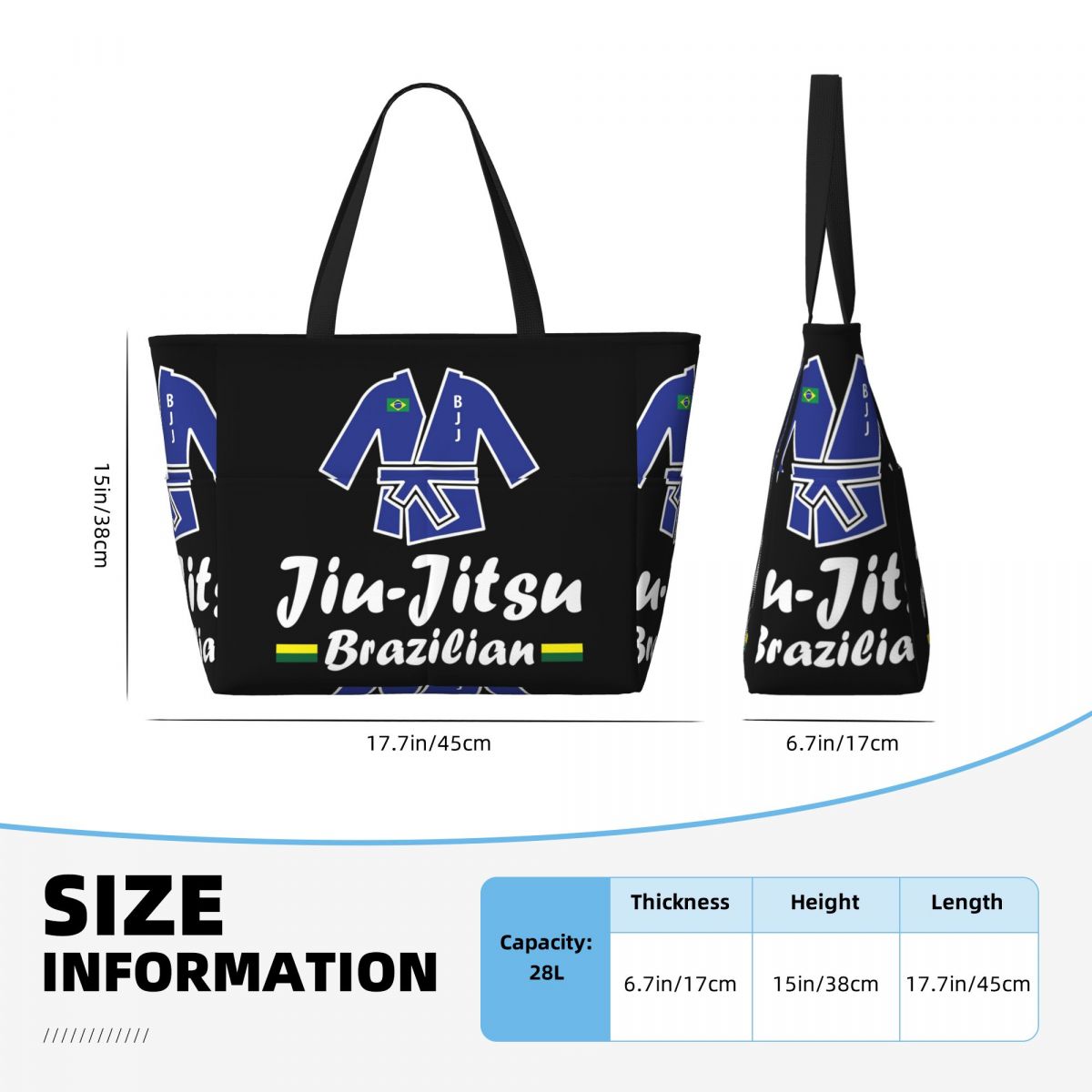 Jiu-Jitsu Beach Tote Bag Sport – Yoga Fitness Jiu Jitsu recenzja i cena