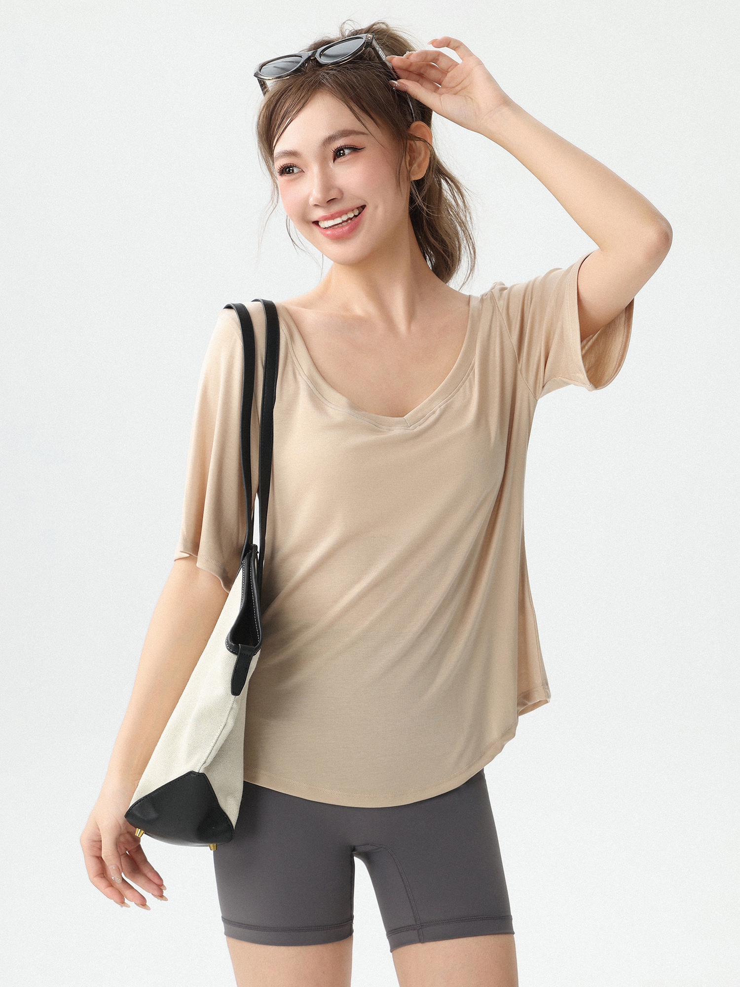 New Loose Women's Yoga Wear V- – Yoga Fitness Training recenzja i cena